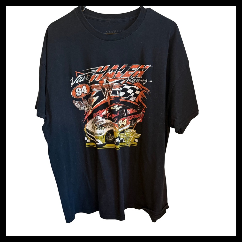 Van Halen Racing graphic t-shirt in black Size 2XL